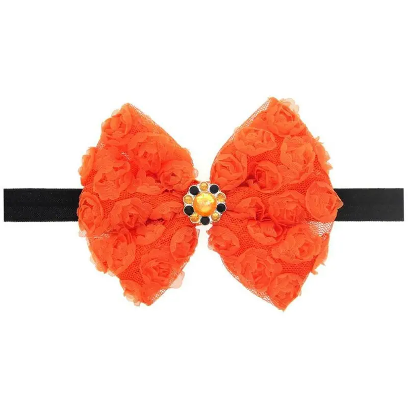 Cute Baby Girl Kid Toddler Pearl Headband Headwear Hat Accessories Rose Bow Lace Hairband Flower Headdress 2