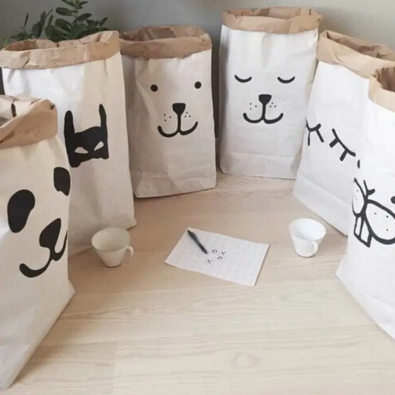 Cute Baby Toys Storage Canvas Bags Batman Bear Pattern Laundry Bag Pouch Baby Kids Toys Storage Bag Cute Wall Pocket 84767 1