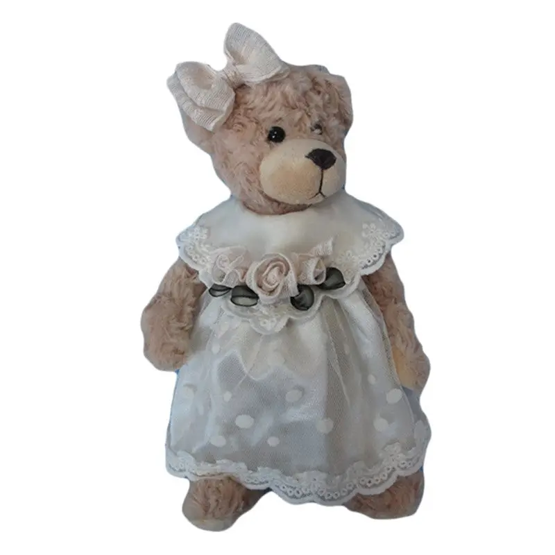 Cute Bears Plush Animals Figurines Wedding Gift Children Bear Soft Doll Home Decoration 90151 1