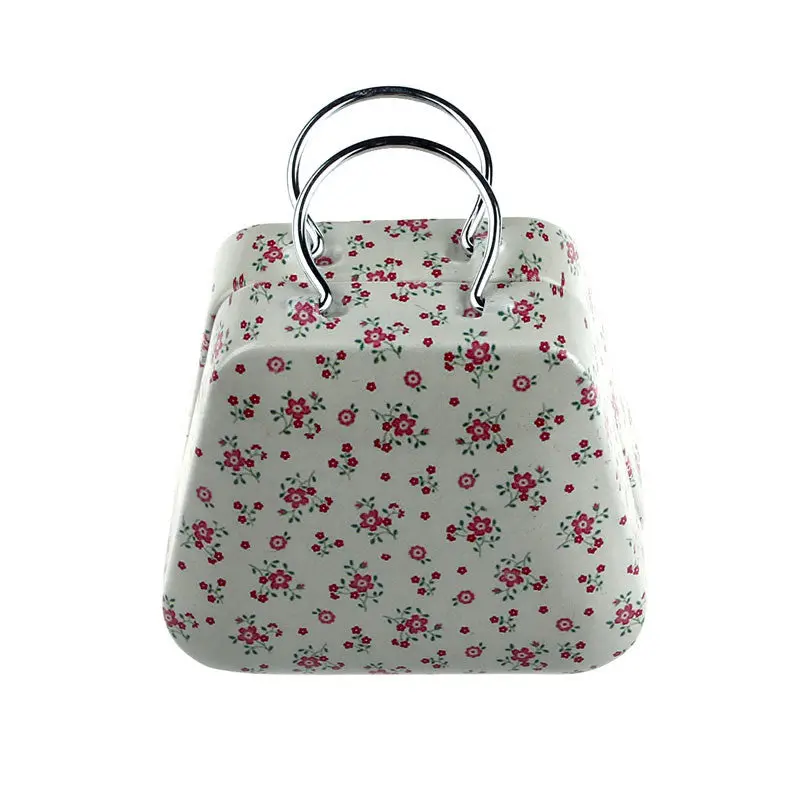 Cute Candy Jewelry Case Storage Box Mini Metal Capsule Handbag Tinplate Coin Bag Case 2