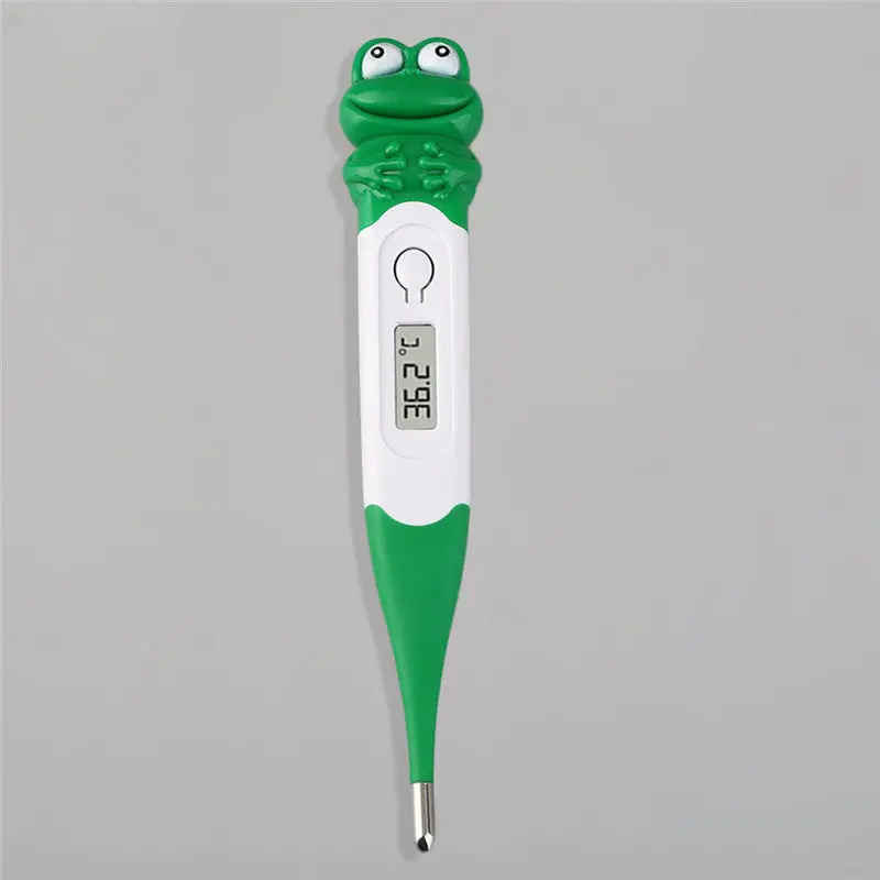 Cute Cartoon Animals Digital Monitor Thermometer Frog Bear Cow Diagnostic-Tool Oxter Mouth For Baby Children 1