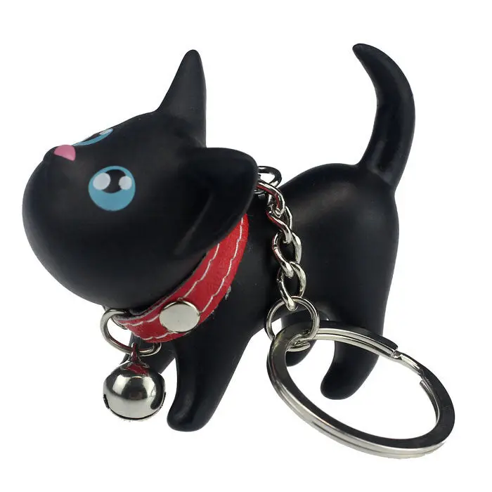 Cute Cat Kitten Keychain Hook Decoration For Handbag Keyring Bell Key Chain Rings For Handbags Accessories 1
