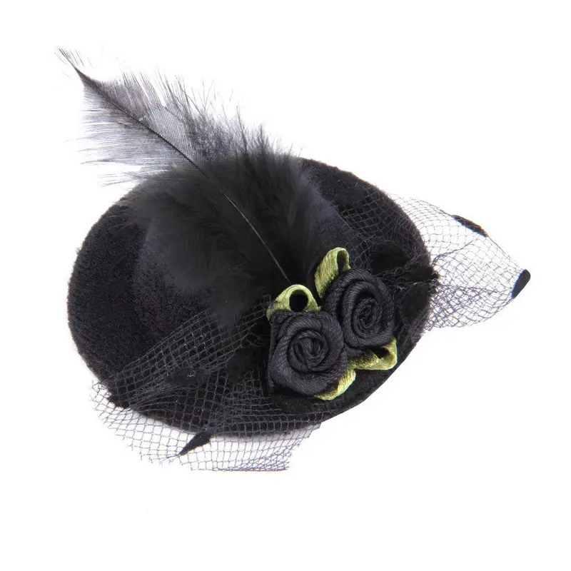Cute Children Kid Girl Mini Hat Style Head Hair Clip Party Decor Accessories 1