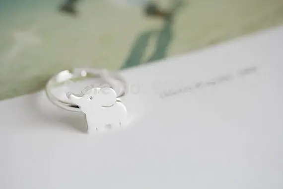 Cute Elephant Rings,Animal Rings,Cool Rings,Couple Rings Gift R202 2