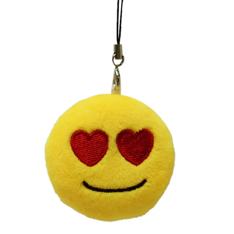 Cute Emoji Smiley Emoticon Despise Key Chain Toy Gift Pendant Amusing Bag Accessory Chains Holder Stuffed Plush Key Chain 1