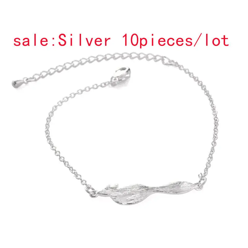 Cute Fox Bracelets In Silver Love Animal Bracelet Girl Jewelry 10Pcs30pcs-B028 3