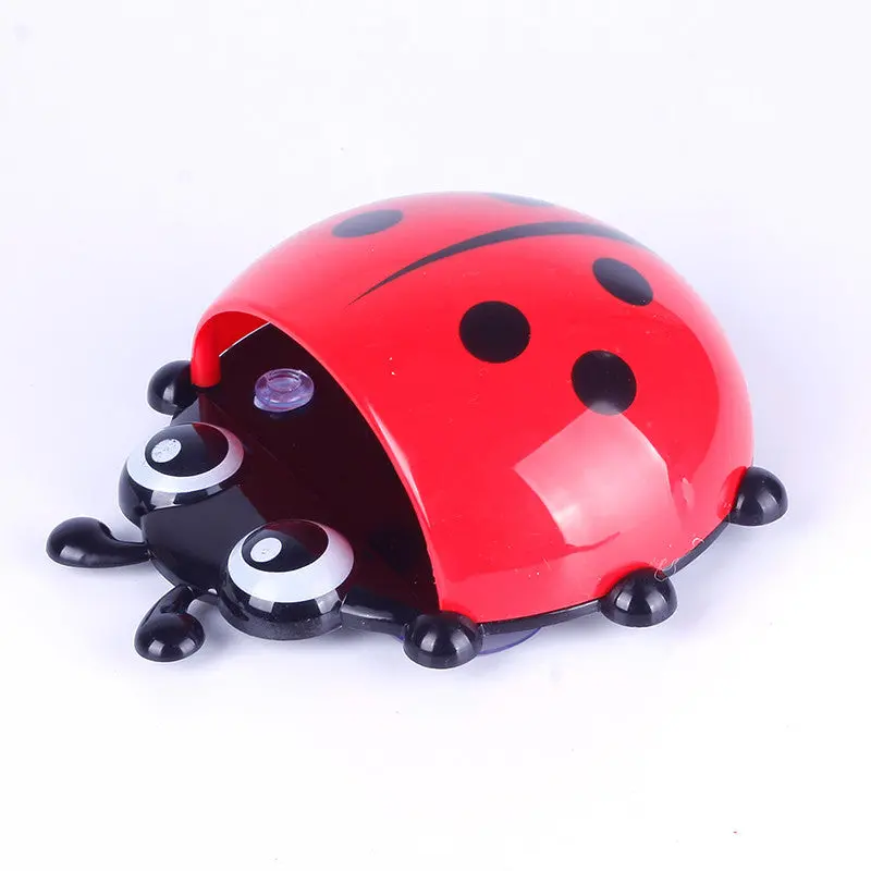 Cute Ladybug Cartoon Sucker Toothbrush Holder Suction Hooks / Household Items / Toothbrush Rack / Bathroom Set 69824 4