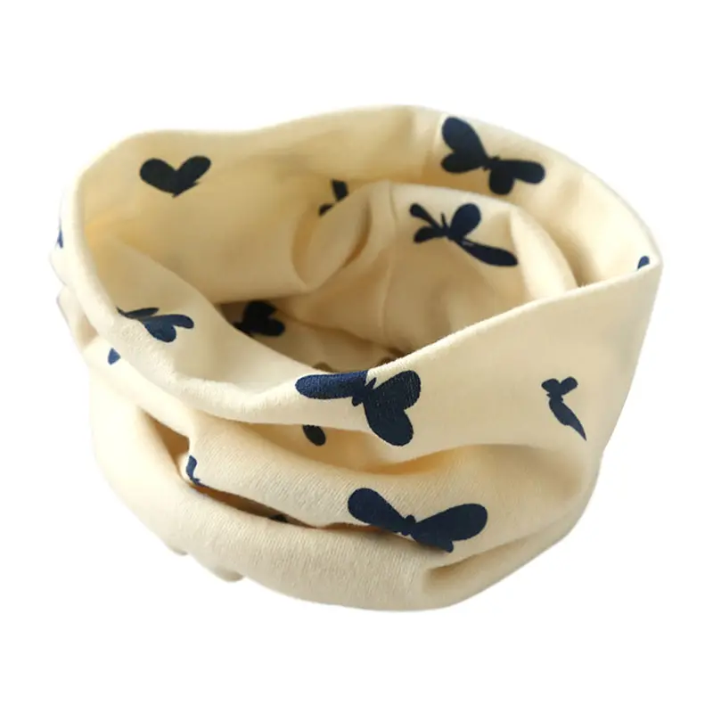 Cute Love Boys Girls Collar Baby Scarf Cotton O Ring Neck Scarves Foulard Warm Knit Scarf 1