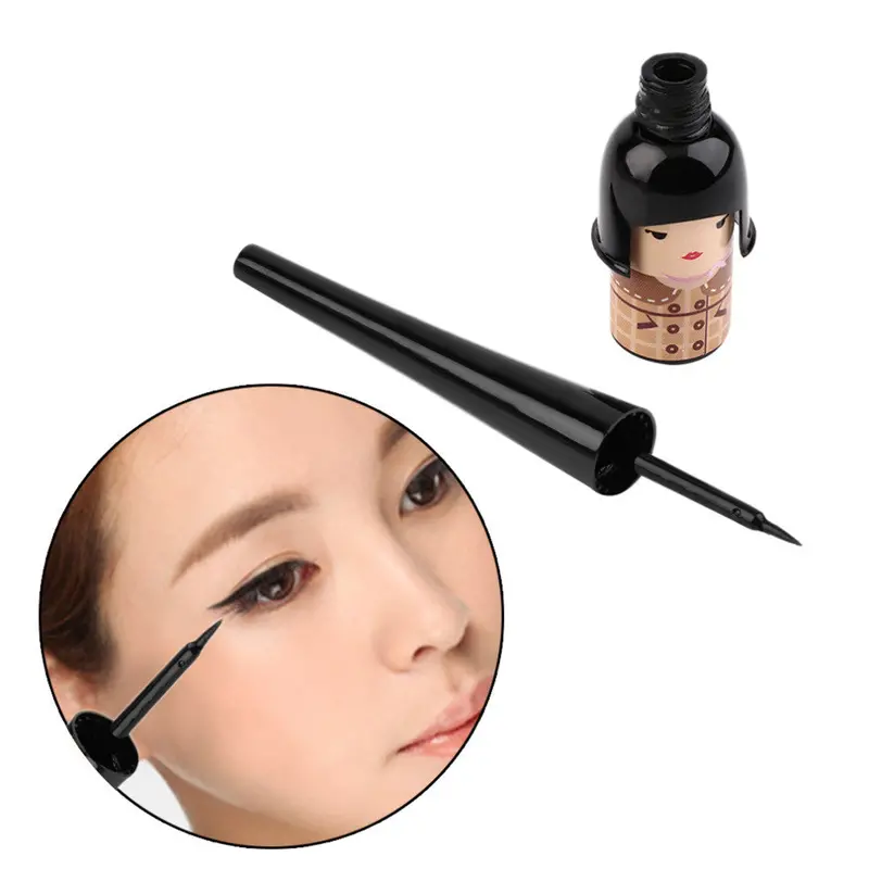 Cute Lucky Doll Black Waterproof Liquid Eyeliner Pen Makeup Cosmetic 1