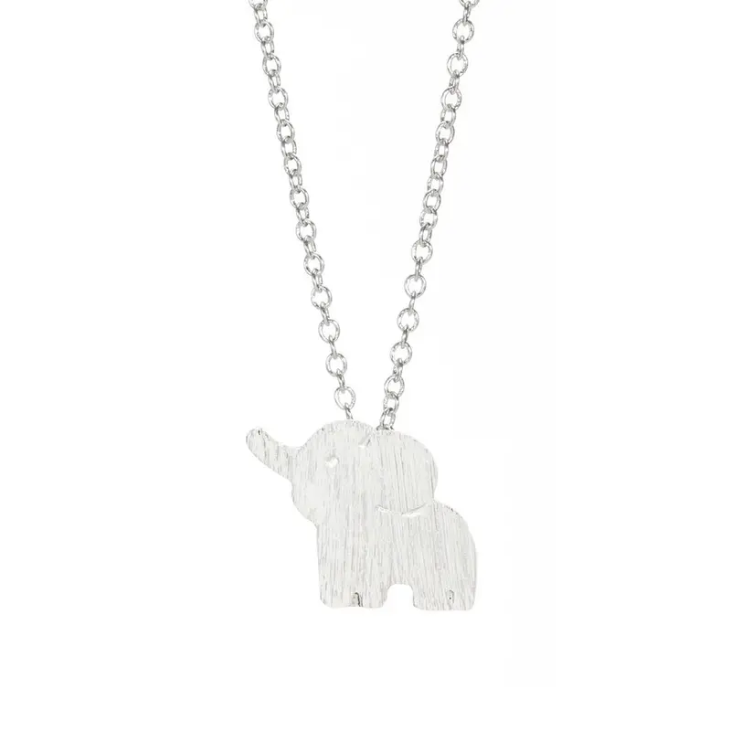 Cute Lucky Elephant Necklace Danity Gold Animal Pendantnecklace 10Pcs-N042 1