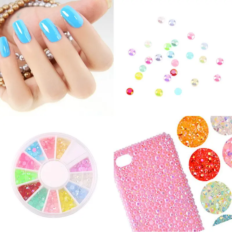 Cute Mixed Glitter 3D Nail Art Tip Stud Decoration Stickers Diy Accessories 1