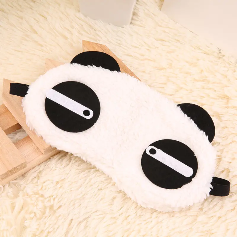Cute Panda Sleeping Face Eye Mask Blindfold Shade Askant Pattern 1