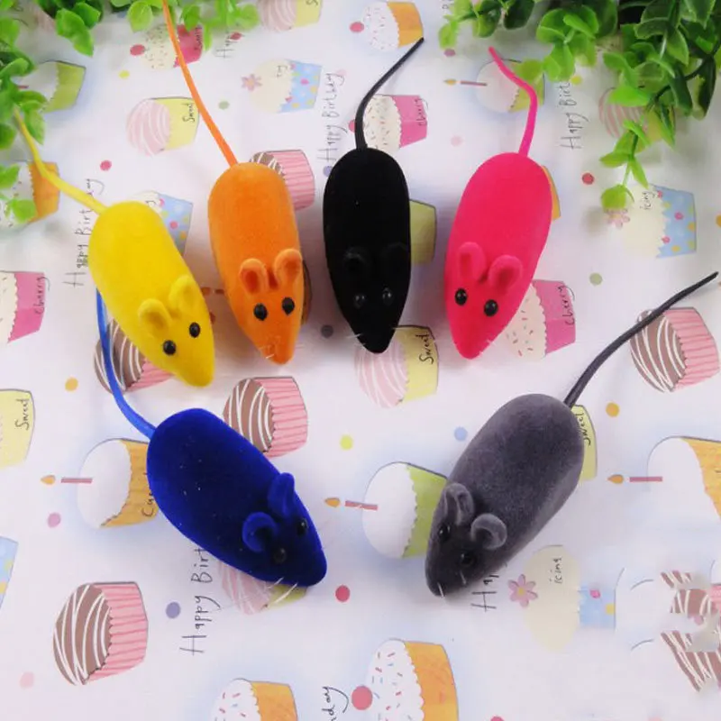 Cute Pet Cat Chew Toy False Mouse Rat Kitten Dog Puppy Playing Squeaky51585 1