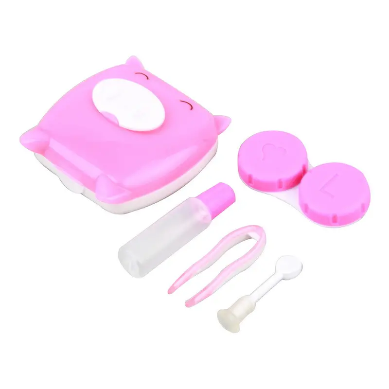Cute Pig Design Contact Lens Case Mirror Case Storage Container Box 1
