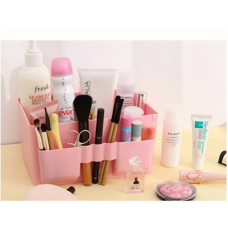 Cute Plastic Office Desktop Storage Boxes Makeup Organizer Storage Box 69829 1