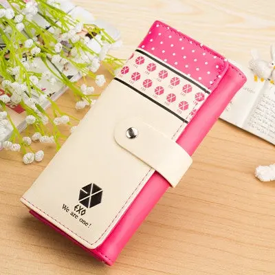 Cute Purses Women Wallets Clutch Button Wallet Bag Card Holder Clutch Wallets Long Purse Carteira 3