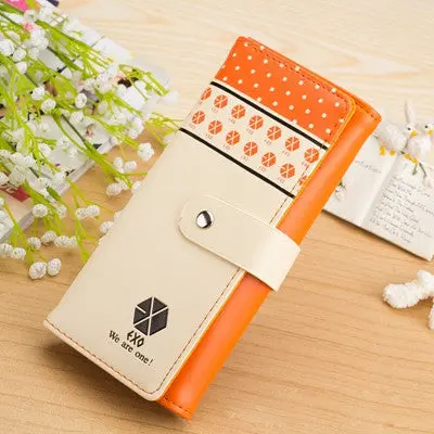 Cute Purses Women Wallets Clutch Button Wallet Bag Card Holder Clutch Wallets Long Purse Carteira 4