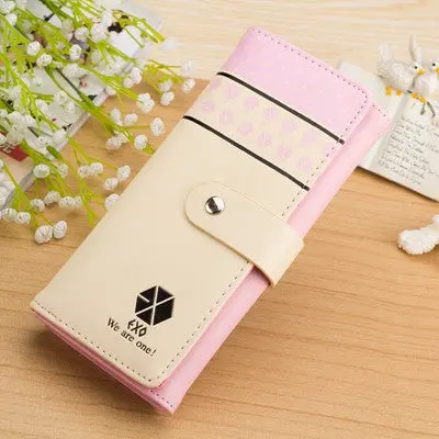 Cute Purses Women Wallets Clutch Button Wallet Bag Card Holder Clutch Wallets Long Purse Carteira 5