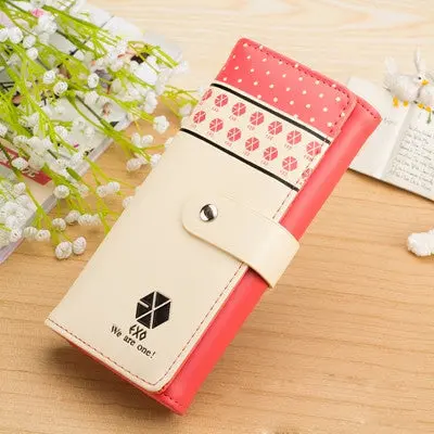 Cute Purses Women Wallets Clutch Button Wallet Bag Card Holder Clutch Wallets Long Purse Carteira 6
