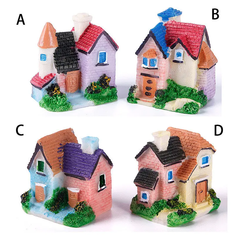 Cute Resin Crafts House Fairy Garden Miniatures Gnome Micro Landscape Decor Bonsai For Home Decor 69166 1