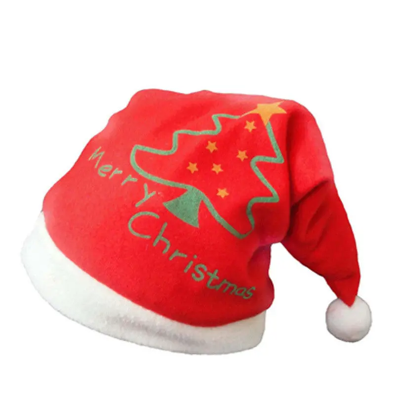 Cute Santa Claus Hat Velvet Christmas Xmas Adult Kid Children Costume Headgear74059 1