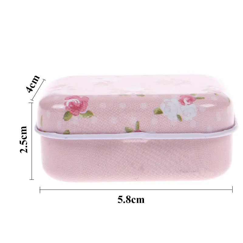 Cute Small Size Metal Storage Box Mini Tin Jewelry Storage Box Zakka Girl Favor Household Lovely Iron Box 52042 2