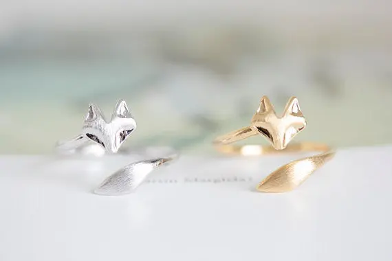 Cute Vintage Animal Fox Rings Party Gifts 1