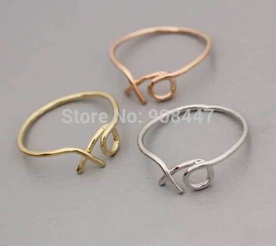 Cute Xo Ring And Hug And Kiss Ring,Letter Rings Gift R098 1
