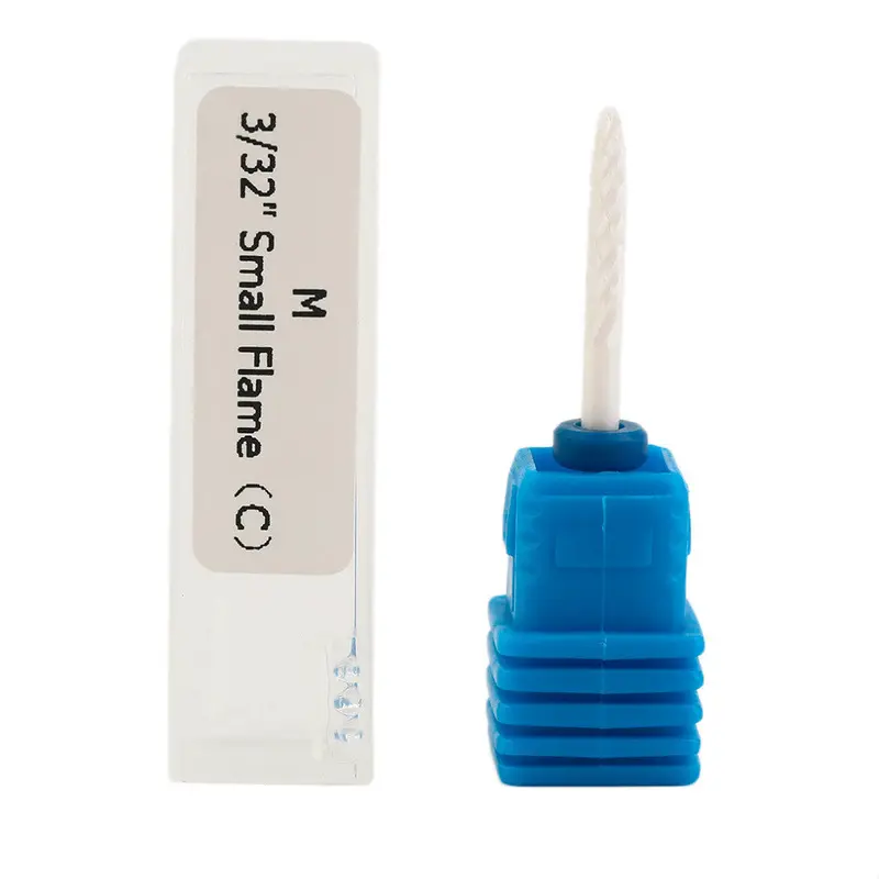 Cylindrical Shape Ceramic Mounted Point Nail Drill Bit For Electric Nail Art Drill Machine Icure Nail File Tools 1