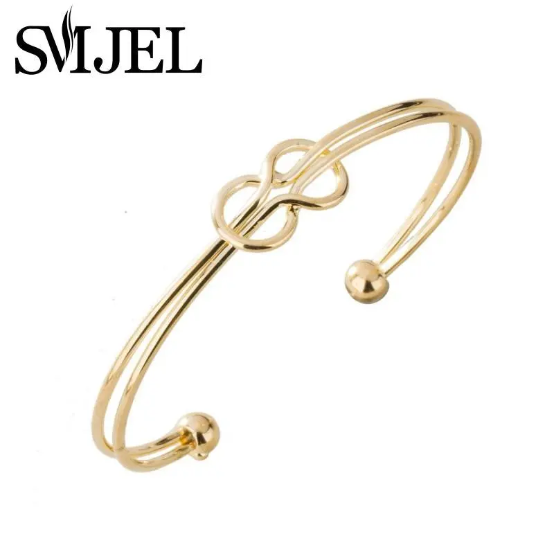 Daily Jewelry Silver Plated Love Infinity Knot Bracelet Bangles 30Piecs-G024 1