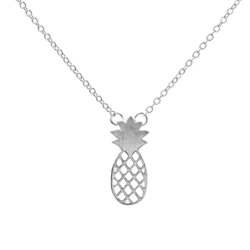 Dainty Pineapple Necklace Everyday Fruit Pendant Necklaces Wedding Gift N183 2
