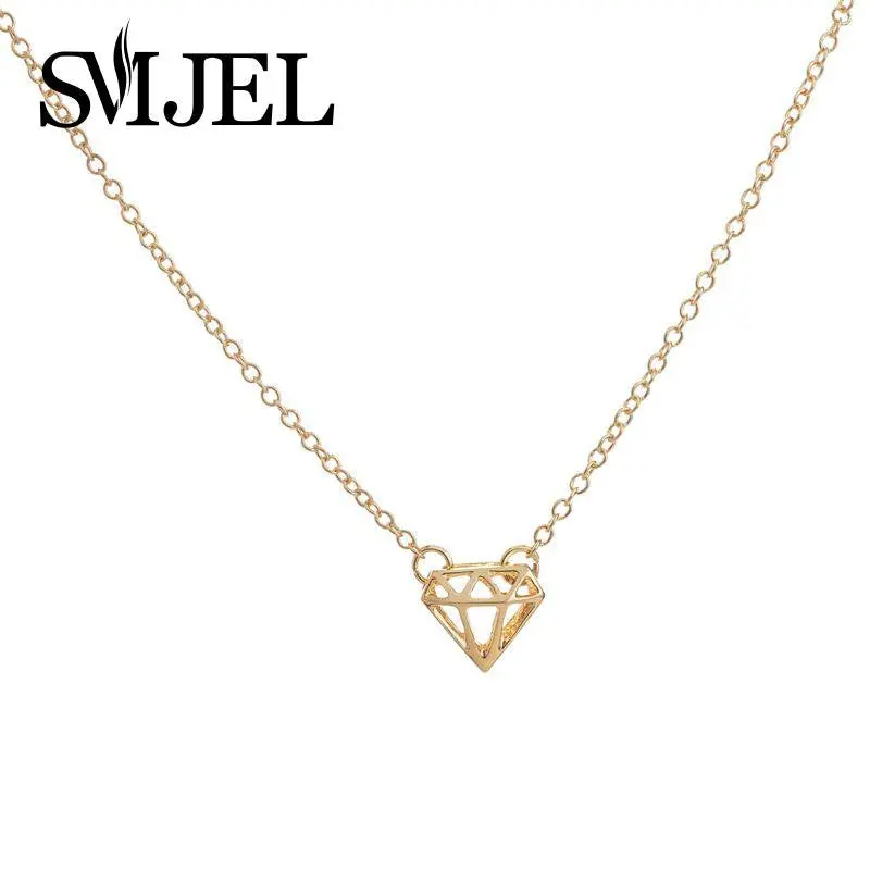 Dainty Silhouette Subulate Shaped Necklace Triangle Necklace Pendant N069 1