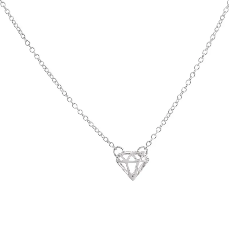 Dainty Silhouette Subulate Shaped Necklace Triangle Necklace Pendant N069 2