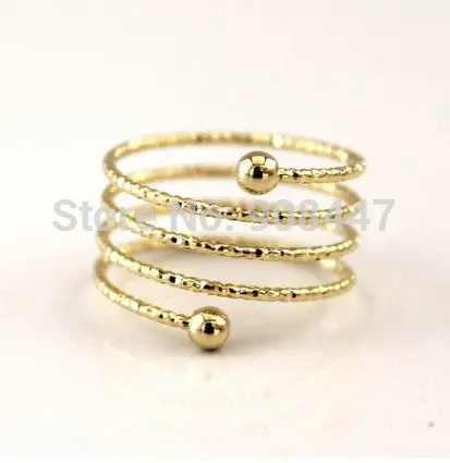 Decorative Swirl Ring,Wire Ring,Brass Spiral Rings R246 1