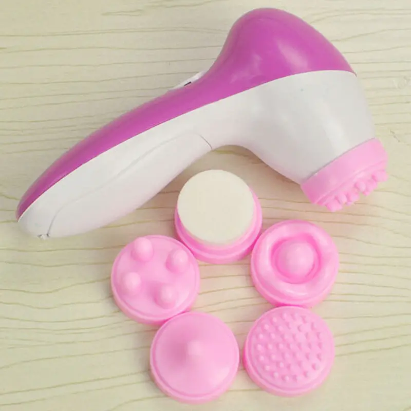 Deep Clean 5 In 1 Electric Facial Cleaner Skin Care Brush Massager Scrubber 1