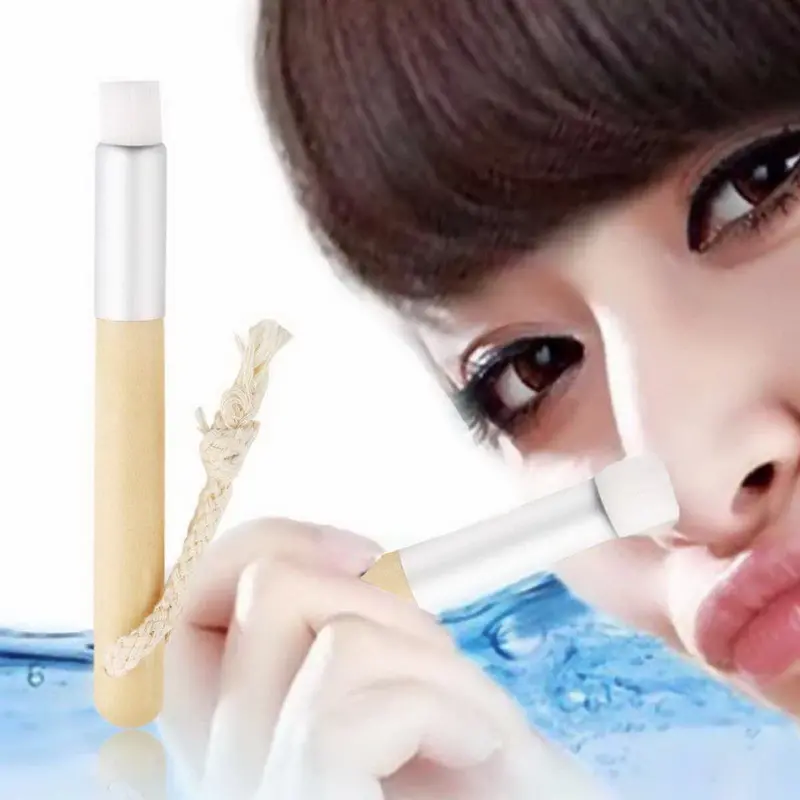 Deep Cleaning Blackhead Nose Washing Brush Pores Clean Brush Wooden Handle Brush Cleanser Small Nose Brush 1