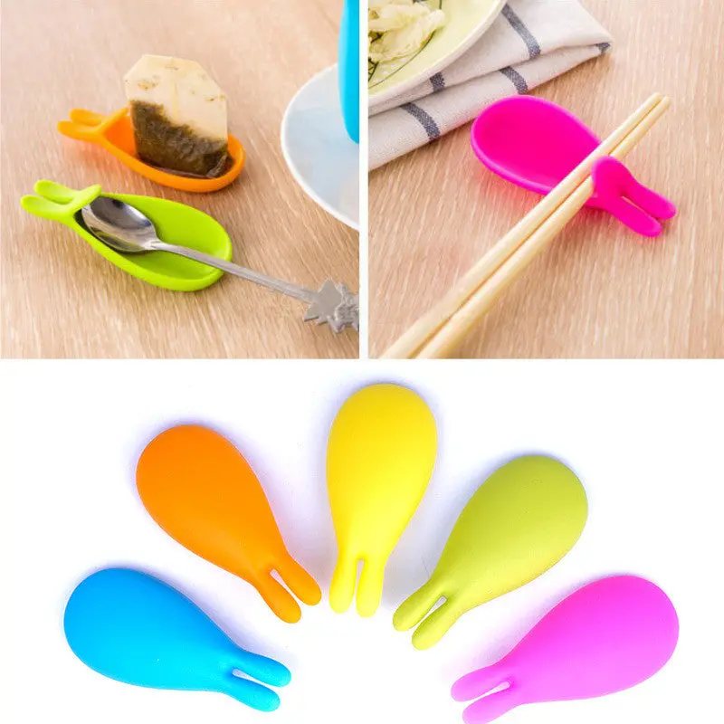 Delicate Cute Rabbit Shape Silicone Tea Bag Holder Candy Colors Mug Gift 70471 1