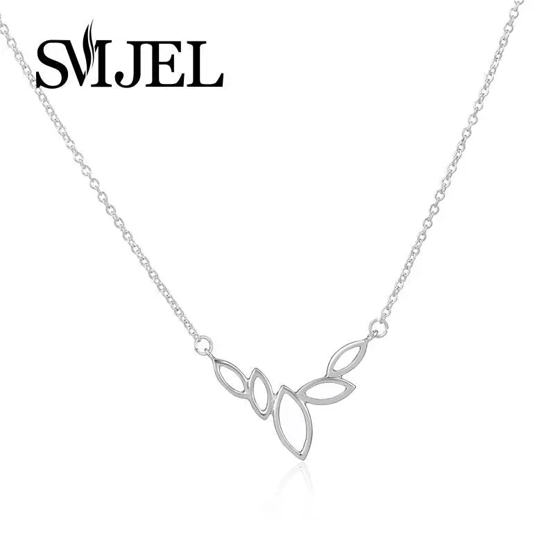 Delicate Gold Plated Leaf Necklace Simple Water Drop Necklace Birthday Gift N107 1