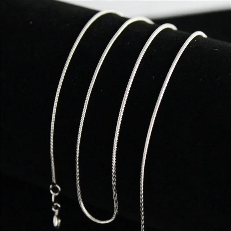 Delicate Silver Jewelry 16,18,20,22,24 Inch Mens Womens Snake Wild Classic Torques Necklace Wild 2