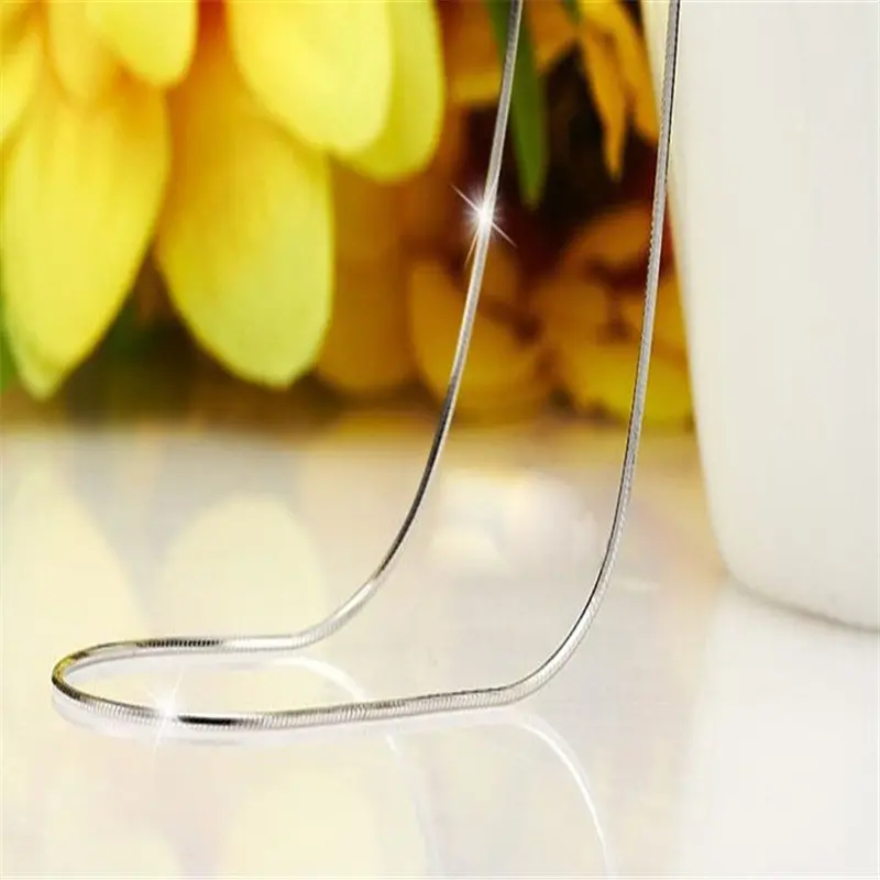 Delicate Silver Jewelry 16,18,20,22,24 Inch Mens Womens Snake Wild Classic Torques Necklace Wild 3