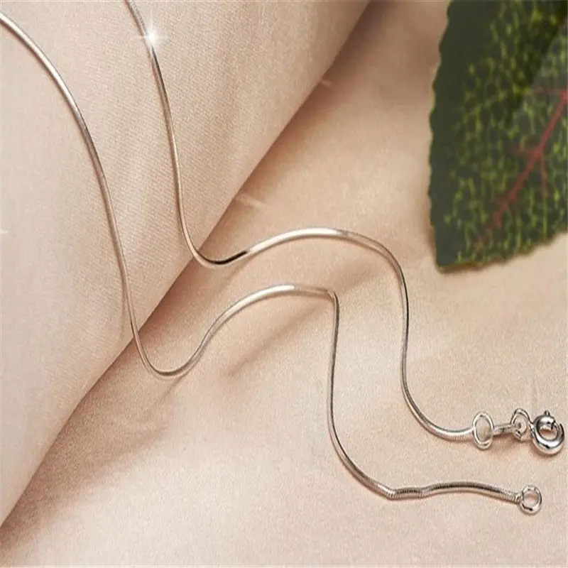Delicate Silver Jewelry 16,18,20,22,24 Inch Mens Womens Snake Wild Classic Torques Necklace Wild 4