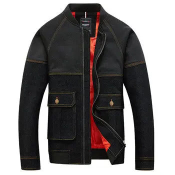 Denim Jeans Jackets Coats Jaqueta Masculina Veste Homme Parkas Casual Slim Fit Zipper Jackets 1