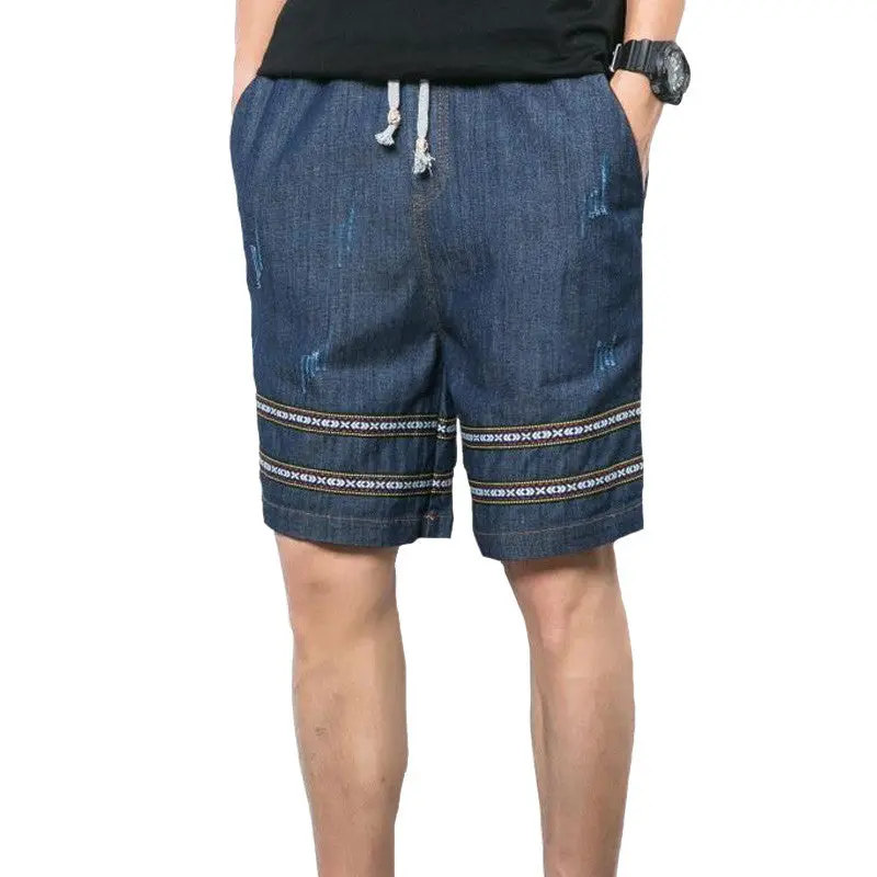 Denim Jeans Shorts Pantalones Hombre Casual Sports Pants Sweatpants Casual Slim Fitshorts 1