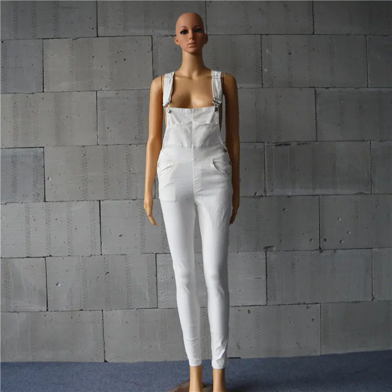 Denim Jumpsuit Army Green White Rompers Womens Jumpsuit Casual Combinaison Femme Sexy Button Jumpsuits 5