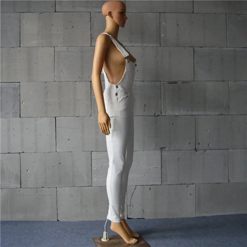 Denim Jumpsuit Army Green White Rompers Womens Jumpsuit Casual Combinaison Femme Sexy Button Jumpsuits 6