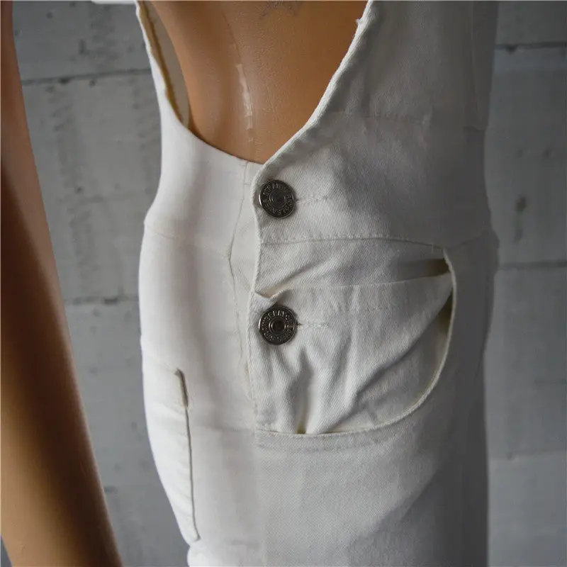 Denim Jumpsuit Army Green White Rompers Womens Jumpsuit Casual Combinaison Femme Sexy Button Jumpsuits 8