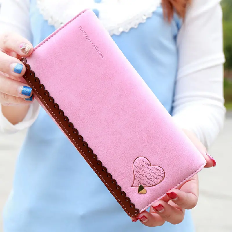 Desgin Long Wallet With Cartoon Pattern Girl Ladies Clutch Wallet Long Purse Wallet Handbag Carteira Feminina 5