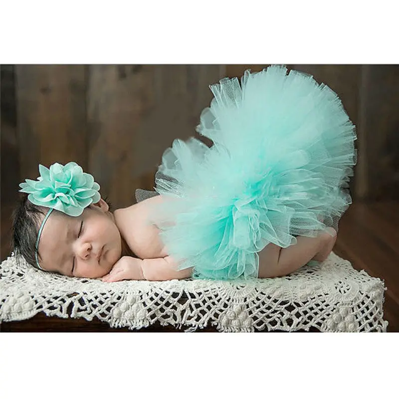 Design Baby Girl Tulle Tutu Skirt Born Pography Props Bowknot Baby Tutu Skirt Birthday Gift For 3-4 Months 1