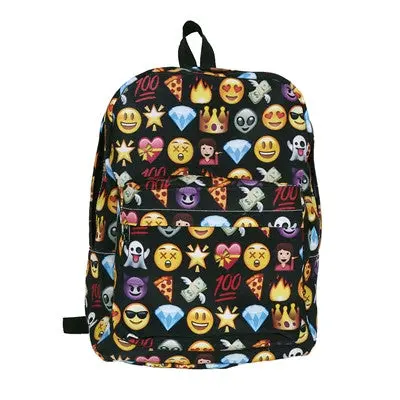 Design Bag Women Bag Emoji College Wind School Bag Printing Backpacks 1
