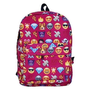 Design Bag Women Bag Emoji College Wind School Bag Printing Backpacks 3